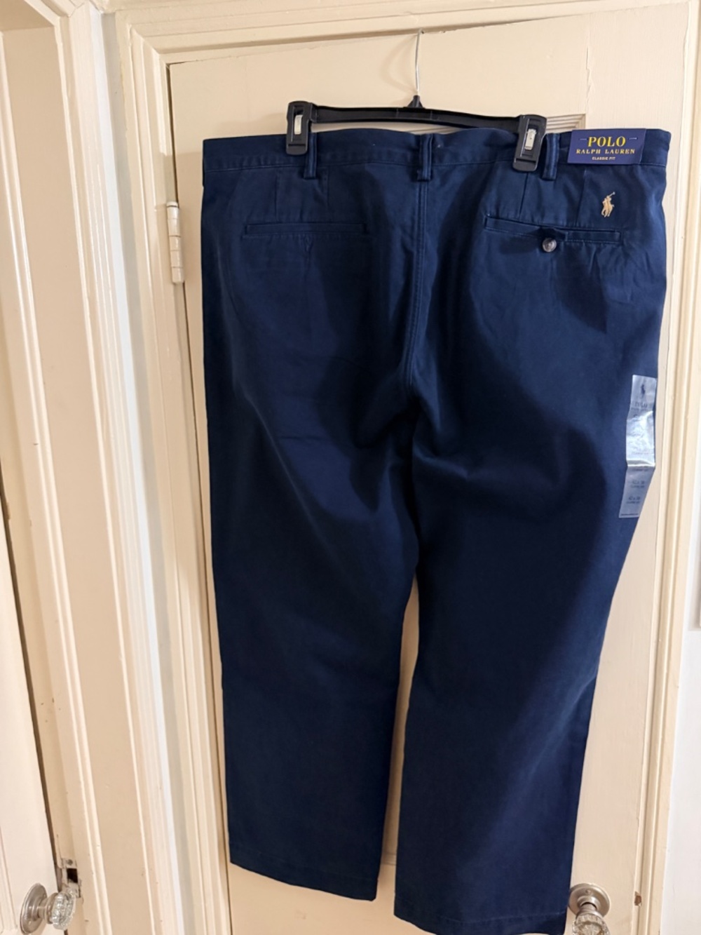 NWT Polo Ralph Lauren Classic Fit Chino Pants 42x30 Aviator Navy $115 MSRP - Picture 2 of 4